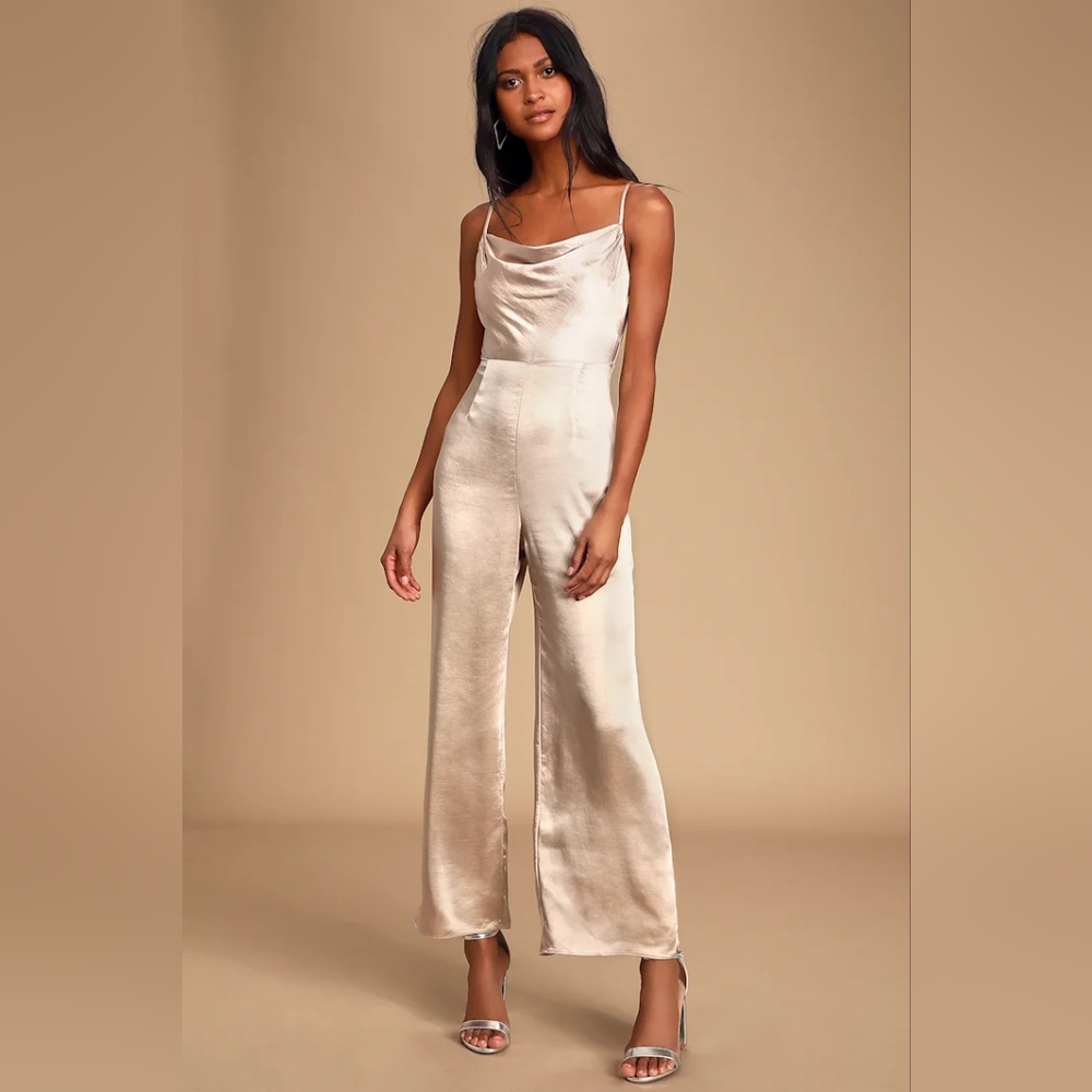 LUSH Champagne Jumpsuit